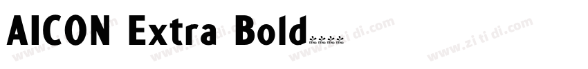 AICON Extra Bold字体转换